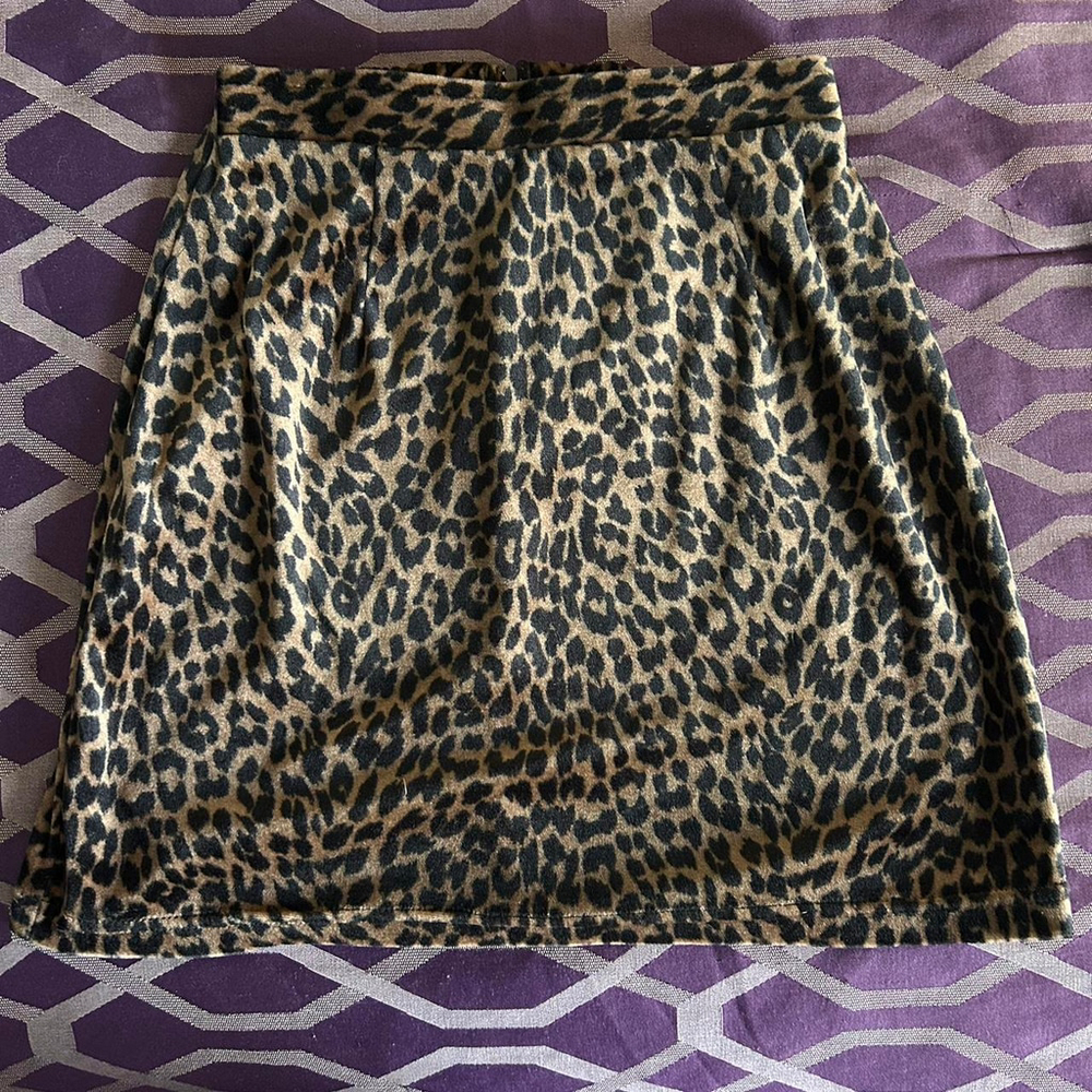 Vintage Leopard Print Skirt